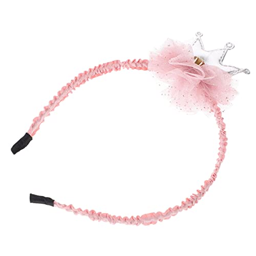 Lurrose Haarreifen Für Mädchen Blumenstirnband Brautfoto-requisite Fee Mädchen Stirnband Hochzeit Blumen Tiara Baby Stirnbänder Spitzenstirnband Haarschmuck Kind Hochzeitsblumen Krone von Lurrose