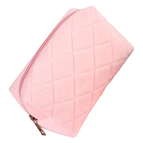 Lurrose Kissentasche Federmäppchen Schöne Bleistifttasche Mit Reißverschlussdesign Kleiner Bleistift Pfirsichloft Saubere Mädchenästhetik Samt Kratzfest Kind Tasche Für Make-up-Pinsel von Lurrose