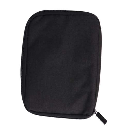 Lurrose Kompakte Langlebige Kabeltasche aus Sicherem Material mit Reißverschluss Mini Aufbewahrungsbox für USB Sticks und Datenkabel Digitale Geräte Organizer Tasche in Schwarz für Reise von Lurrose