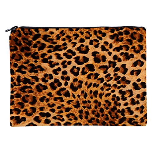Lurrose Kosmetische Handtasche Leopard Make-Up Tasche Tasche wasserdichte Reise Make-Up Organizer Toiletry Make-Up Tasche von Lurrose