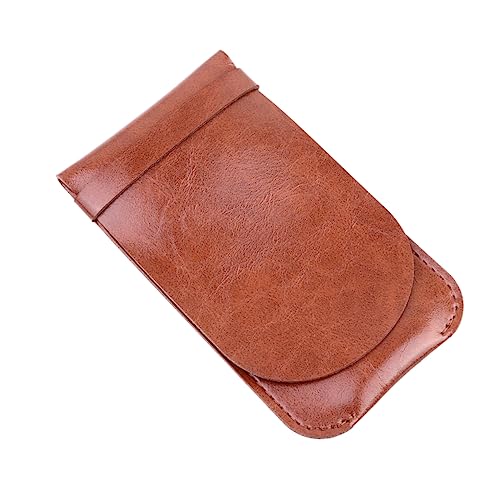 Lurrose Leder Stiftetui Handgefertigt Vintage Stift Schutzhülle Für Mehrere Stifte Kaffeefarben Für Büro Schule Und Zuhause Für Schüler Und Berufstätige von Lurrose
