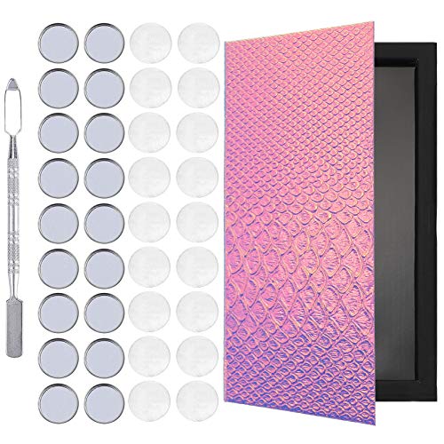 Lurrose Leere Lidschatten-Palette, 18 Farben, magnetisch, Make-Up-Behälter, Palette, Kosmetik-Organizer, Palette für Reisen, Frauen, Ausflüge, bunt von Lurrose