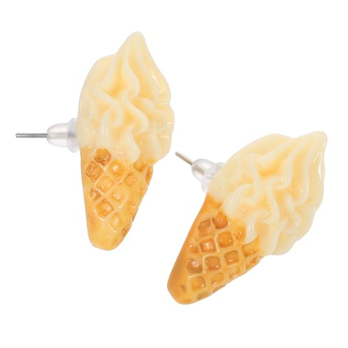 Lurrose Eiscreme-design Ohrstecker Für Damen Zierliche Ohrringe Im Eis-style Ohrschmuck Für Mädchen Kostümohrringe Mit Eiscreme-motiv Unempfindliche Ohrringe Aus Hochwertigem Material von Lurrose