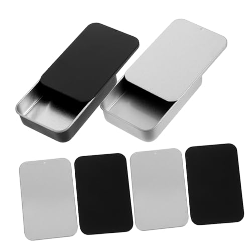 Lurrose 6stücke Metallbox Für Karten Mit Schiebeabdeckung Zur Aufbewahrung Von Kreditkarten Ausweisen Und Versicherungskarten Handlich Und Tragbar Für Unterwegs von Lurrose