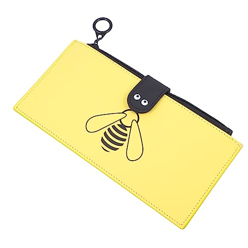 Lurrose Multipurpose Zipper Pen Holder Für Schule Und Büro Große Kapazität Leicht Und Praktisch Für Stifte Bleistifte Und Schreibwaren Gelb Mit Bienenmuster von Lurrose