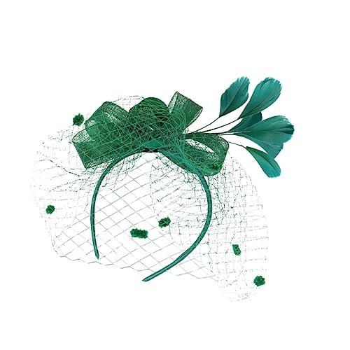 Lurrose 1stk Mesh-kopf- Weiblicher Partykopfschmuck Derby-party-zubehör Kopfschmuck Für Braut Derby-stirnband Teehüte Für Damen Haarband Gittergewebe Fräulein Jahrgang Requisiten von Lurrose