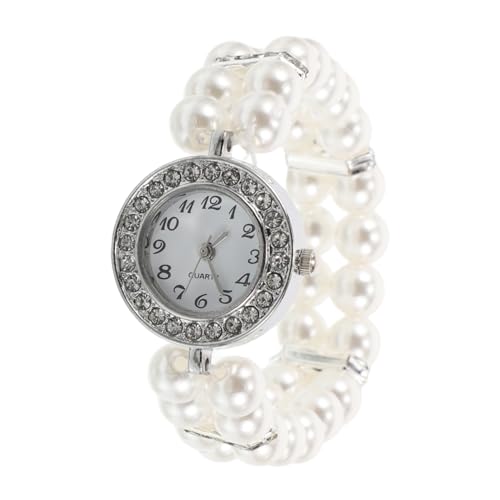 Lurrose Perlenarmband Für Damen Mit Perlen Und Strassverzierung Elastisches Band Langlebiges Material Stilvolles Accessoire Für Verschiedene Anlässe von Lurrose