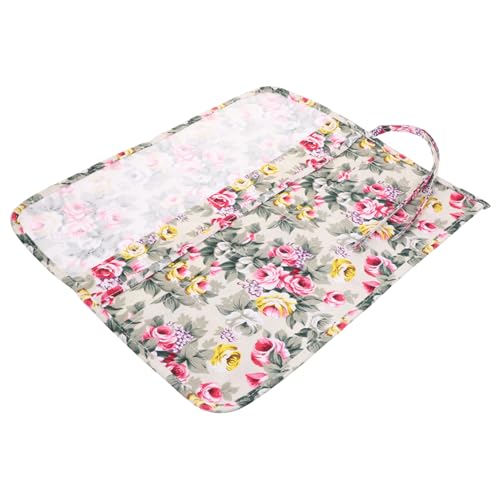 Lurrose Pinselhalter Mit Fächern Robuste Rolltasche Für Künstler Für Aquarell Und Ölfarben Pinsel Stifte Und Bleistifte Für Unterwegs Ohne Zubehör von Lurrose