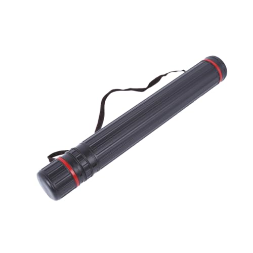 Lurrose Plakatröhre Dokumente Blaupausen Tube erweiterbares Tragerohr Teleskoprohr brillenband verstellbar plastikrohr Verstellbarer Gurt plastikschlauch dokumenten ablage Zugrohr Black von Lurrose