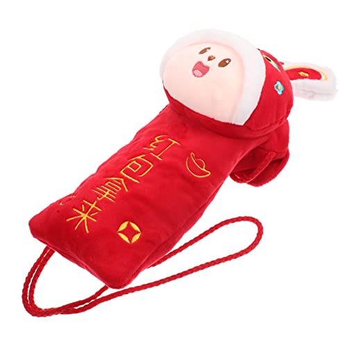 Lurrose Plüsch Umschlag Geldbeutel Für Jahr Hasen Neujahrs Mit Traditionellen Mustern Für Besondere Anlässe von Lurrose