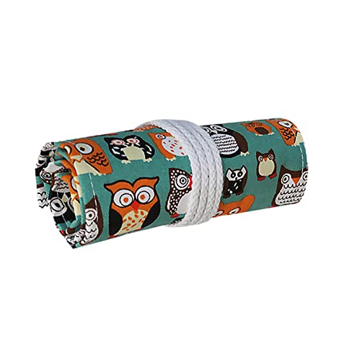 Lurrose Rollen Mäppchen Tier-stifttasche Tierstifttasche Reise-Aufbewahrungstasche Stift Rolltasche Reise-Organizer-Taschen Stifthalter Schüler Volksbrauch Bettwäsche Aus Baumwolle von Lurrose