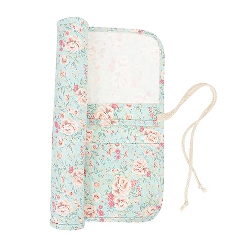 Lurrose Bleistifttasche Canvas-Tasche mit 22 Fächern für Ölgemälde Pinselhalter und Organisiertes Zeichenetui von Lurrose