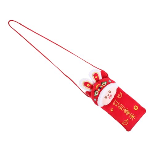 Lurrose Roter Umschlag Mit Stickerei Im Chinesischen Stil Rabbit Design Geldbeutel Umhängetasche Für Frühlingsfest Neujahrsgratulation Langlebig Und Reißfest Als von Lurrose