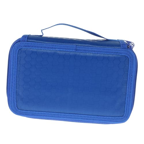 Lurrose Schreibwarentasche aus Oxford-Stoff Tragetasche für Pinsel Schreibwarenhalter Colored Pencils federmäppchen Stift-Box Stifttasche Stiftetui Schreibwarentaschen Stiftbehälter Blue von Lurrose