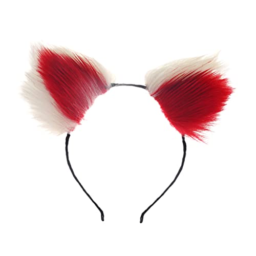 Lurrose Stirnband Plüsch-tierhaarband Zubehör Für Tierhaare Kopfbedeckungen Für Tiere Tier-cosplay-haarreifen Haarband Mit Tierohren Hase Gastgeschenke Make-up-haarband Bilden Plüsch Katze von Lurrose