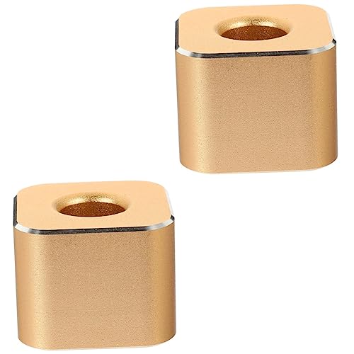 Lurrose Stifthalter Einzeln Stifthalter 2 Stück Stiftständer Aus Aluminiumlegierung Einzelstift Unterstützung Tintenstiftständer Einzelstiftbasis Make up Pinselhalter Zahnbürstenständer Tupferständer von Lurrose