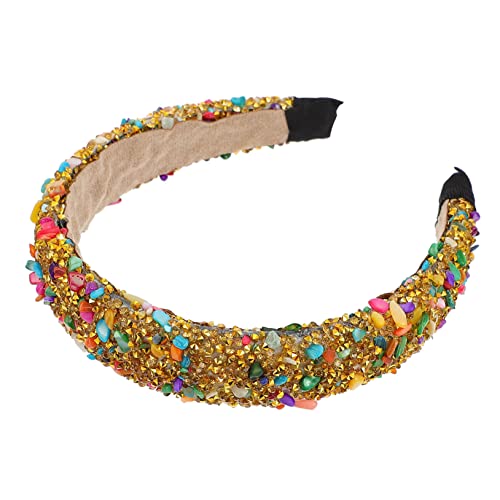 Lurrose Stirnband Vintage Haarreifen Haarreif Machen Strass Braut Schmuckkronen Aus Strass Funkelnde Haarreifen Glitzerstirnbänder Für Damen Kristall Perlen Fräulein Strasssteine von Lurrose