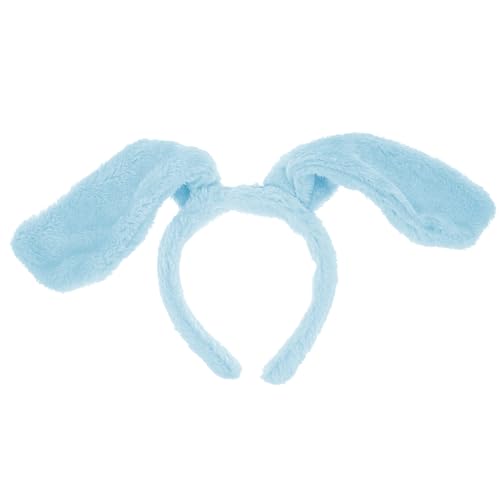 Lurrose Tierohr-Stirnbänder Hundeohren Haarband Welpen-Hundeohren Haarreifen Hunde-Cosplay-Kostüme Für Ostern Halloween-Party Blau von Lurrose