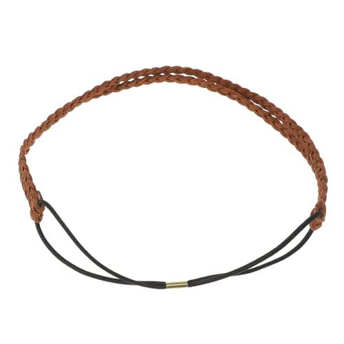 Lurrose Titel Retro Haarreif Aus Zweilagigem Handgefertigtem Kunstleder Elegantes Verstellbares Stirnband Für Damen Für Strandpartys Und Freizeitlooks von Lurrose