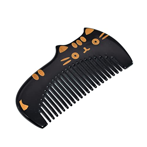 Lurrose Tragbarer Antistatischer Kamm Massage Kamm Salon-haarkamm Haarstyling-haarkamm Haar Styling Haar Kamm Buffalo Horn Kamm Haarschneidekamm Haar Zubehör Sofa Frau Tasche Hörner von Lurrose