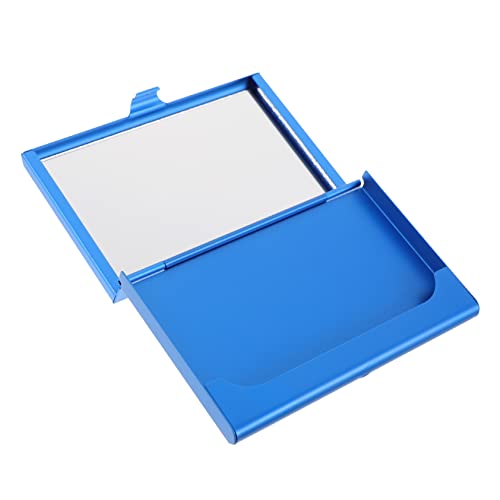 Lurrose Visitenkartenhalter Mit Spiegel Für Damen Make-up-kartenetui Mit Kartenaufbewahrung Aus Metall Kompakte Ausweishülle Kartenboxen Zum Valentinstag von Lurrose