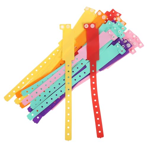 Lurrose Wasserfeste PVC Armbänder mit Handschriftlicher Id Weiche Anpassbare Bänder für Krankenhäuser Bars Wasserparks Freizeitparks Verschiedenen von Lurrose