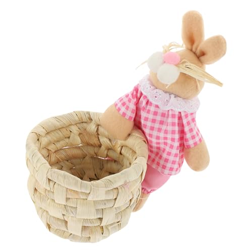 Lurrose ablagekörbe kühlkorb einkaufskorb Rattan-Blumenkorb Gewebter Aufbewahrungsbehälter Mini-Ornamente Bleistifthalter für Kinder Korb geflochten Spielzeugkorb für Babys Weide von Lurrose