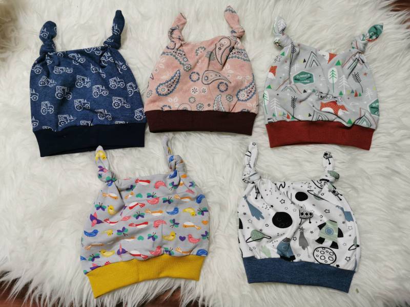 Knotenmütze Für Babies - Verschiedene Designs Gr. 62/68 Mädchen -Jungen Knotenmütze Für Babies - Verschiedene Designs Gr. 62/68 Mädchen -Jungen von LusAllerleiLaden