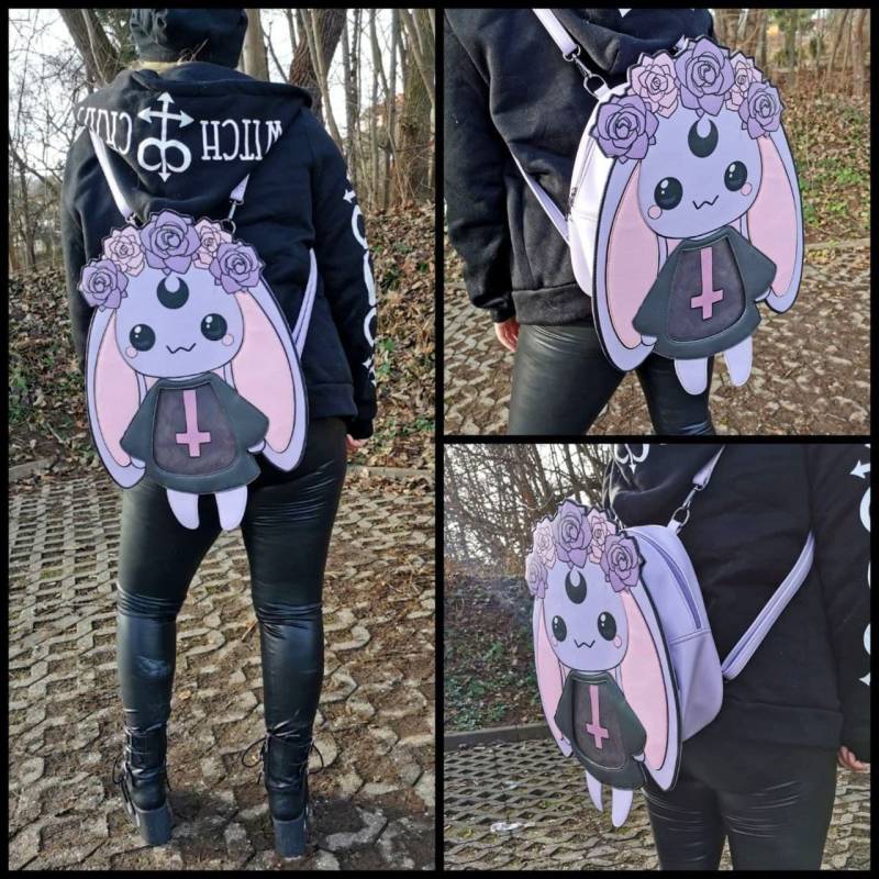 Kawaii Bunny Ita-Bag, Pastel Goth, Gothik Fashion, Hase Tasche Kawaii Bunny Ita-Bag, Pastel Goth, Gothik Fashion, Hase Tasche von LusAmigurumi