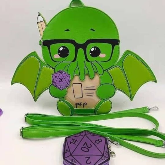 Rpg Cthulhu Ita Bag, Call Of Cthulhu, Dnd Bag, Rpg, Pen & Paper, Cosplay Rpg Cthulhu Ita Bag, Call Of Cthulhu, Dnd Bag, Rpg, Pen & Paper, Cosplay von LusAmigurumi