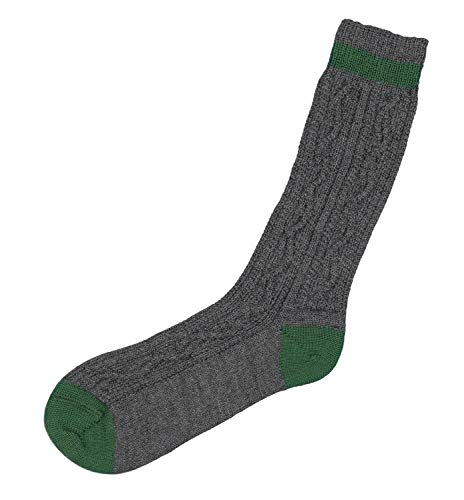 Trachtensocken Lusana L5698 anthrazit/tanne 0219-46/47 von Lusana