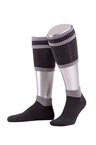 Loferl - L479 - anthrazit/mittelgrau, jägergrün/burgund von Lusana