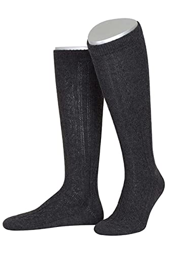 Lusana Herren Kurzhosenstrumpf anthrazit, 02 - anthrazit, 46/47 von Lusana
