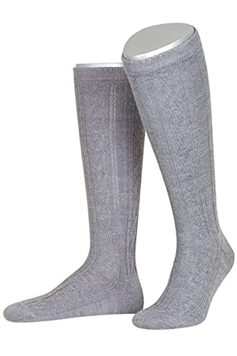 Lusana Herren Kurzhosenstrumpf mittelgrau, 03 - mittelgrau, 42/43 von Lusana
