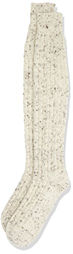 Lusana Herren Trachtenkniestrumpf Bergheim Tweed Trachtenstrümpfe, Beige (naturmeliert 0), 44/45 von Lusana