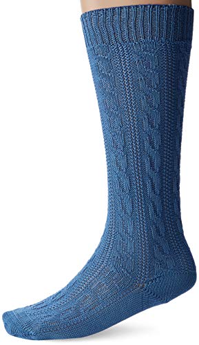 Lusana Herren Trachtenkniestrumpf Mammendorf Trachtenstrümpfe, Blau (trachtenblau 31), 46/47 von Lusana