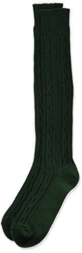 Lusana Jungen Kinder Baumwolle Kniestrümpfe, Grün (Tanne 19), 23-26 von Lusana