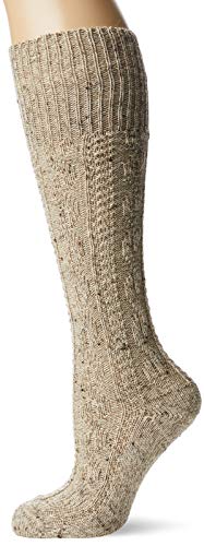 Lusana Jungen Kinderkniekous Loden Tweed Kniestr mpfe, Beige (Mittelbeige Meliert 09), 23-26 von Lusana