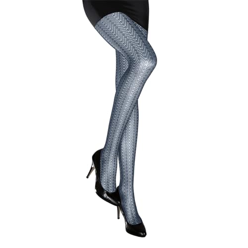 Lusana Netzstrumpfhose JASERA Ajourdesign S01439, Größe:XXL, Farbe:marine (06) von Lusana
