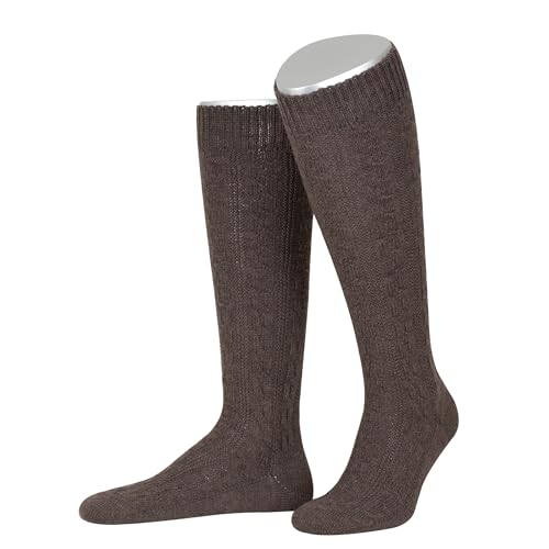 Lusana Trachtenkniestrümpfe mit Merino-Schurwolle für Herren & Damen | Kniestrümpfe Trachten mit 6 Zöpfen und verstärkter Ferse und Spitze | Braun | Größe 42-43 | Qualität aus Deutschland Lusana Trachtenkniestrümpfe mit Merino-Schurwolle für Herren & Damen | Kniestrümpfe Trachten mit 6 Zöpfen und verstärkter Ferse und Spitze | Braun | Größe 42-43 | Qualität aus Deutschland von Lusana