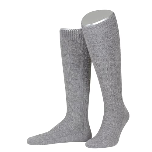 Lusana Trachtenkniestrümpfe mit Merino-Schurwolle für Herren & Damen | Kniestrümpfe Trachten mit 6 Zöpfen und verstärkter Ferse und Spitze | Mittelgrau | Größe 44-45 | Qualität aus Deutschland Lusana Trachtenkniestrümpfe mit Merino-Schurwolle für Herren & Damen | Kniestrümpfe Trachten mit 6 Zöpfen und verstärkter Ferse und Spitze | Mittelgrau | Größe 44-45 | Qualität aus Deutschland von Lusana