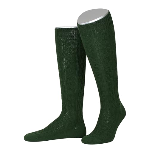 Lusana Trachtenkniestrümpfe mit Merino-Schurwolle für Herren & Damen | Kniestrümpfe Trachten mit 6 Zöpfen und verstärkter Ferse und Spitze | Tanne | Größe 46-47 | Qualität aus Deutschland Lusana Trachtenkniestrümpfe mit Merino-Schurwolle für Herren & Damen | Kniestrümpfe Trachten mit 6 Zöpfen und verstärkter Ferse und Spitze | Tanne | Größe 46-47 | Qualität aus Deutschland von Lusana