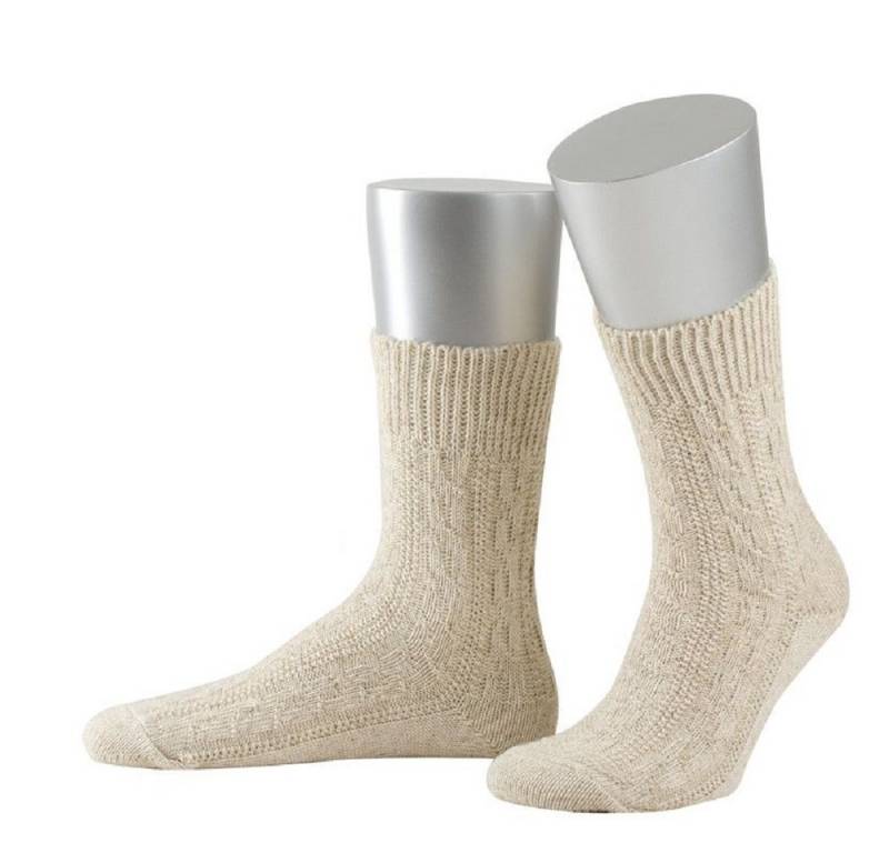 Lusana Trachtensocken 1 Paar modische Trachten-Schoppersocken, 70% Baumwolle, Damen & Herren von Lusana