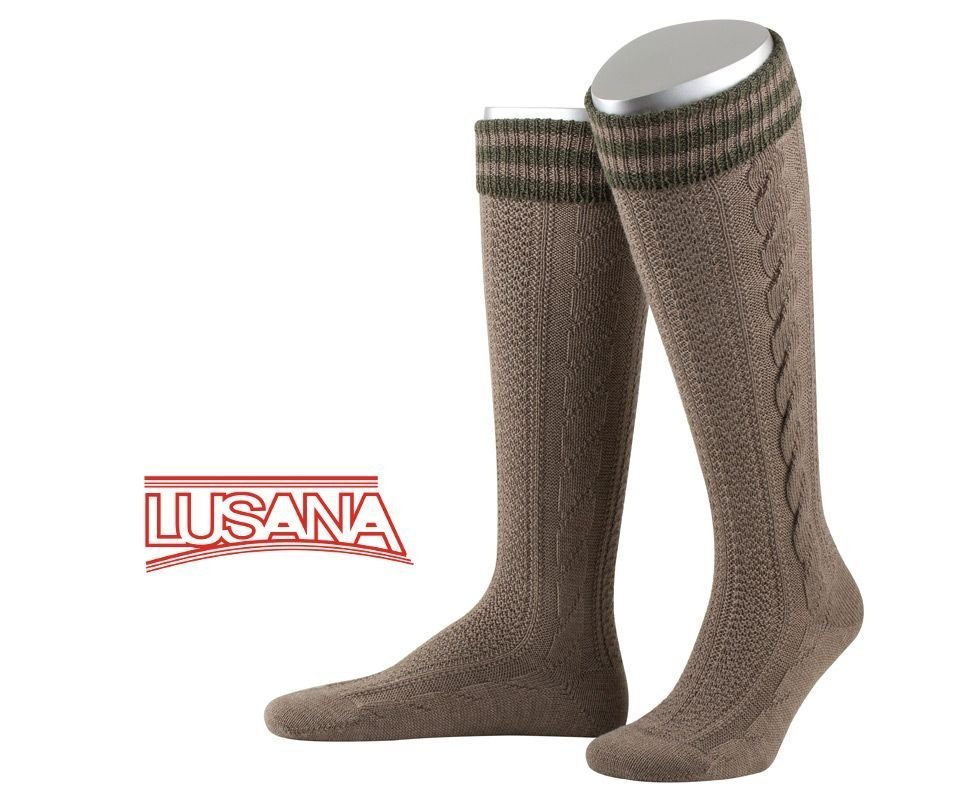 Lusana Trachtensocken Kniebundstrumpf - L8995R von Lusana