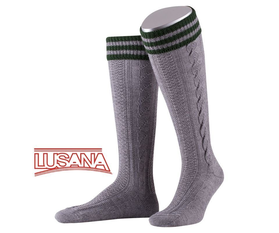 Lusana Trachtensocken Kniebundstrumpf - L8995R von Lusana