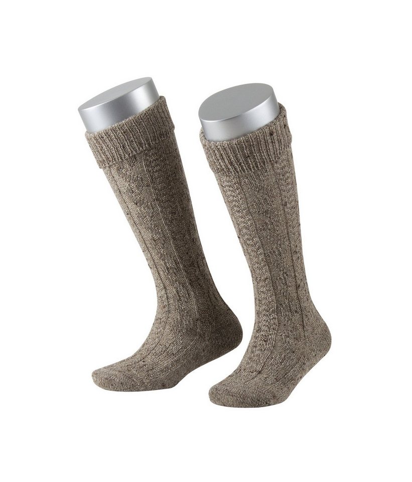 Lusana Trachtensocken L320T Kinder-Kniebundstrümpfe Loden Tweed von Lusana