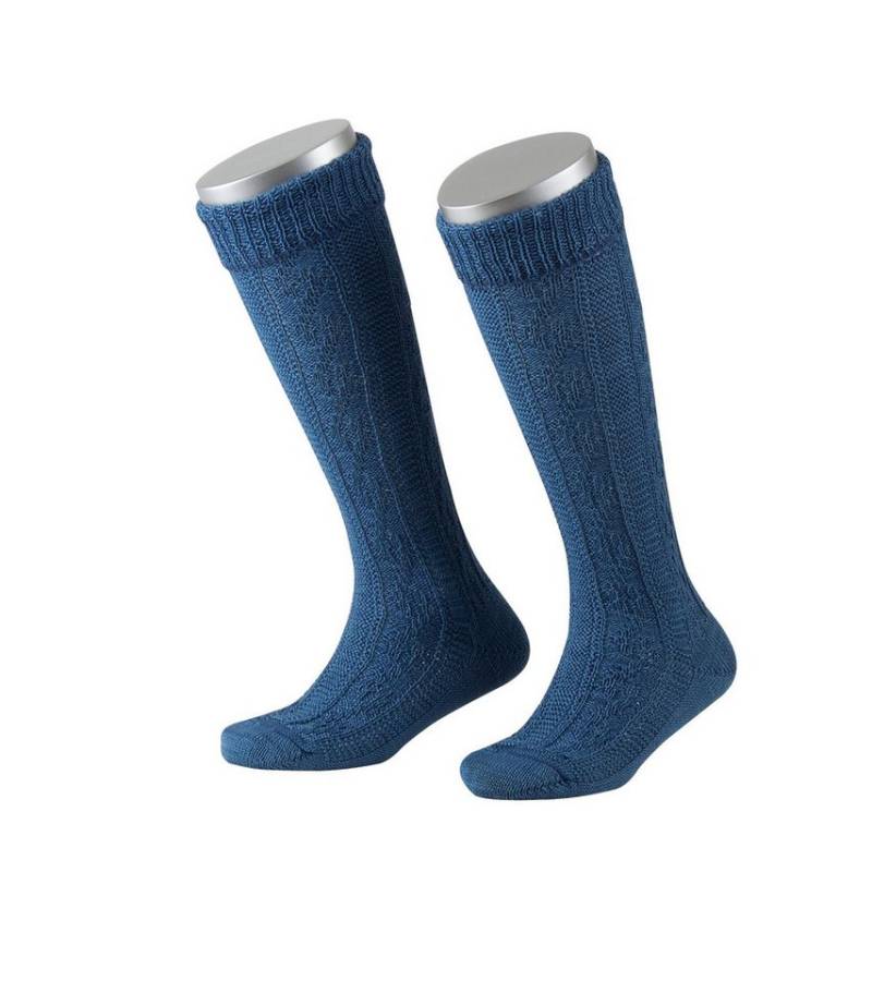 Lusana Trachtensocken L952 Kinder-Kniebundstrümpfe aus Baumwolle von Lusana