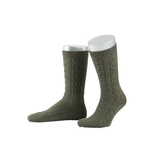 Lusana Trachtensocken Schoppersocken kurz mit Merino-Schurwolle für Herren & Damen | Trachtenschoppersocke mit 6 Zöpfen und verstärkter Ferse und Spitze | Jägeroliv | Größe 40-41 Lusana Trachtensocken Schoppersocken kurz mit Merino-Schurwolle für Herren & Damen | Trachtenschoppersocke mit 6 Zöpfen und verstärkter Ferse und Spitze | Jägeroliv | Größe 40-41 von Lusana