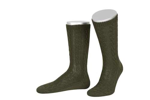 Lusana Trachtensocken Schoppersocken kurz mit Merino-Schurwolle für Herren & Damen | Trachtenschoppersocke mit 6 Zöpfen und verstärkter Ferse und Spitze | Lodengrün | Größe 40-41 Lusana Trachtensocken Schoppersocken kurz mit Merino-Schurwolle für Herren & Damen | Trachtenschoppersocke mit 6 Zöpfen und verstärkter Ferse und Spitze | Lodengrün | Größe 40-41 von Lusana