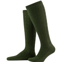 Lusana Trachtenstrümpfe mit Zopfmuster in 43 von Lusana